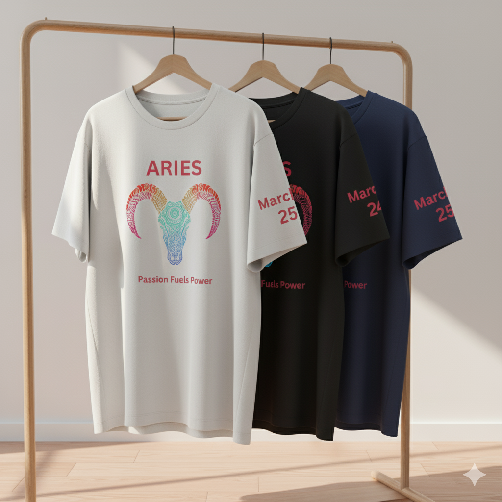 aries Unisex Oversized Standard T-Shirt