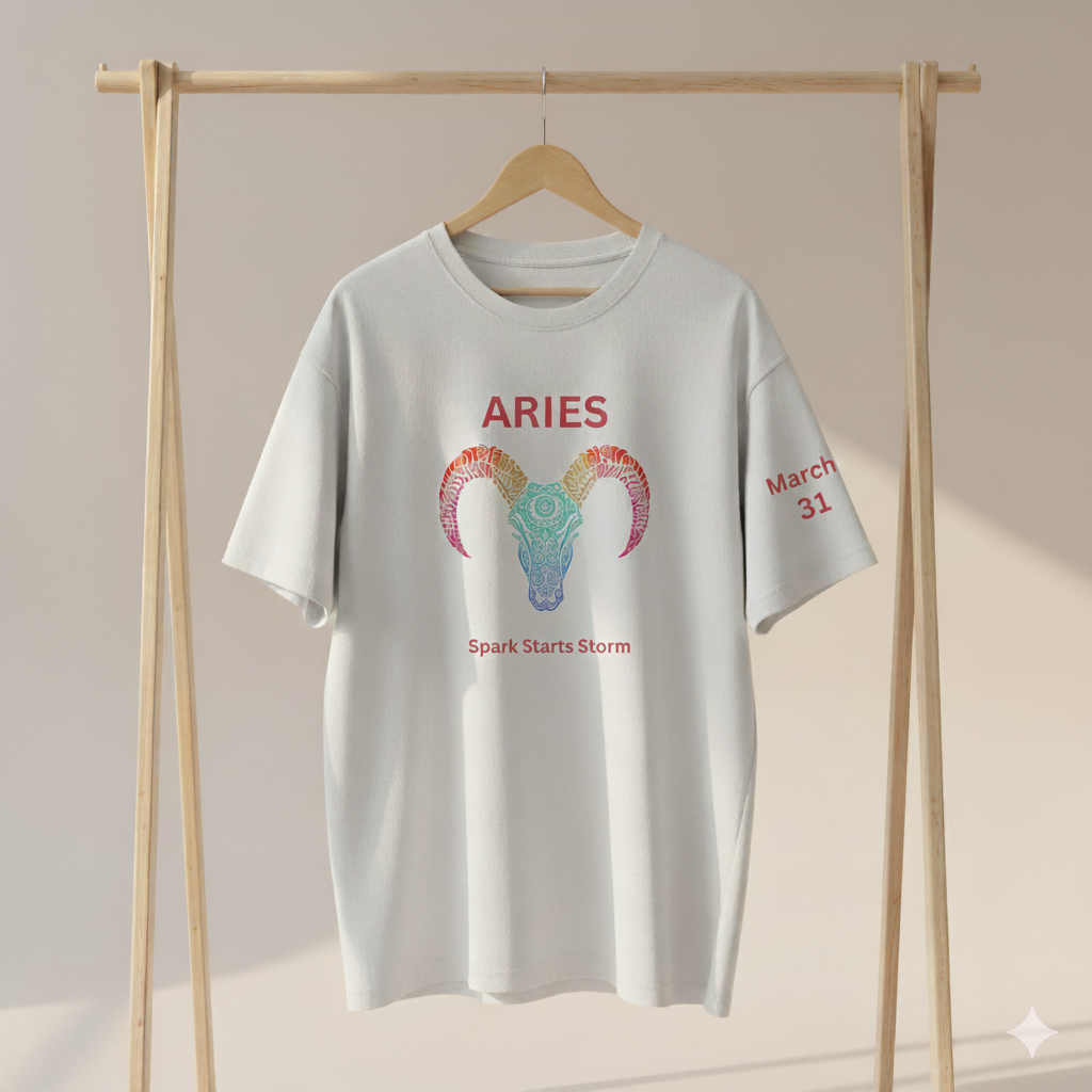 aries Unisex Oversized Standard T-Shirt
