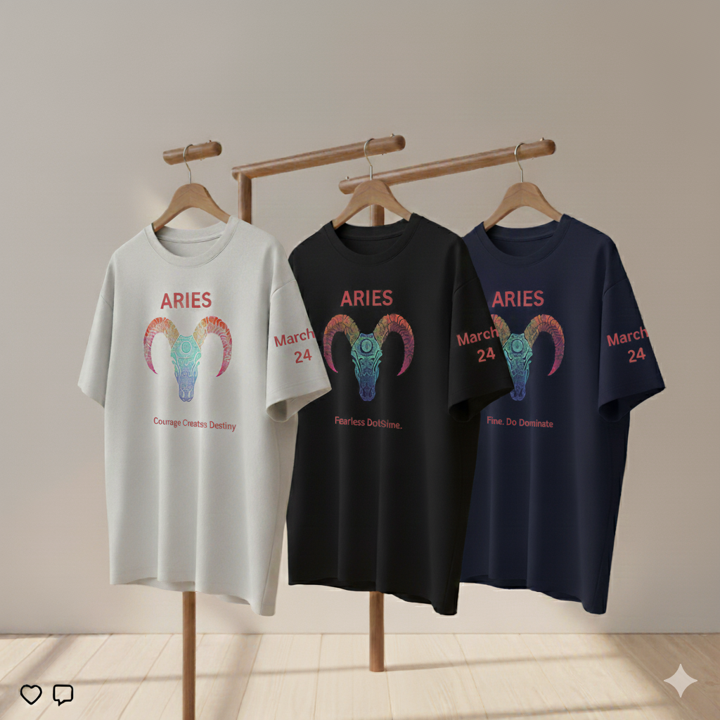 aries Unisex Oversized Standard T-Shirt